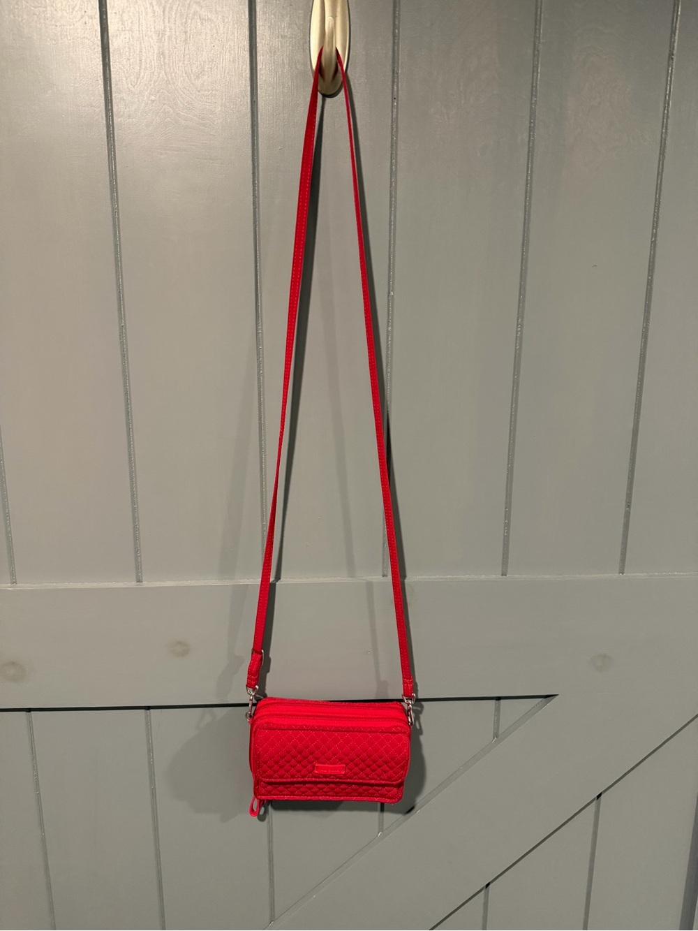 Vera Bradley Red Quilted Crossbody Bag - Women